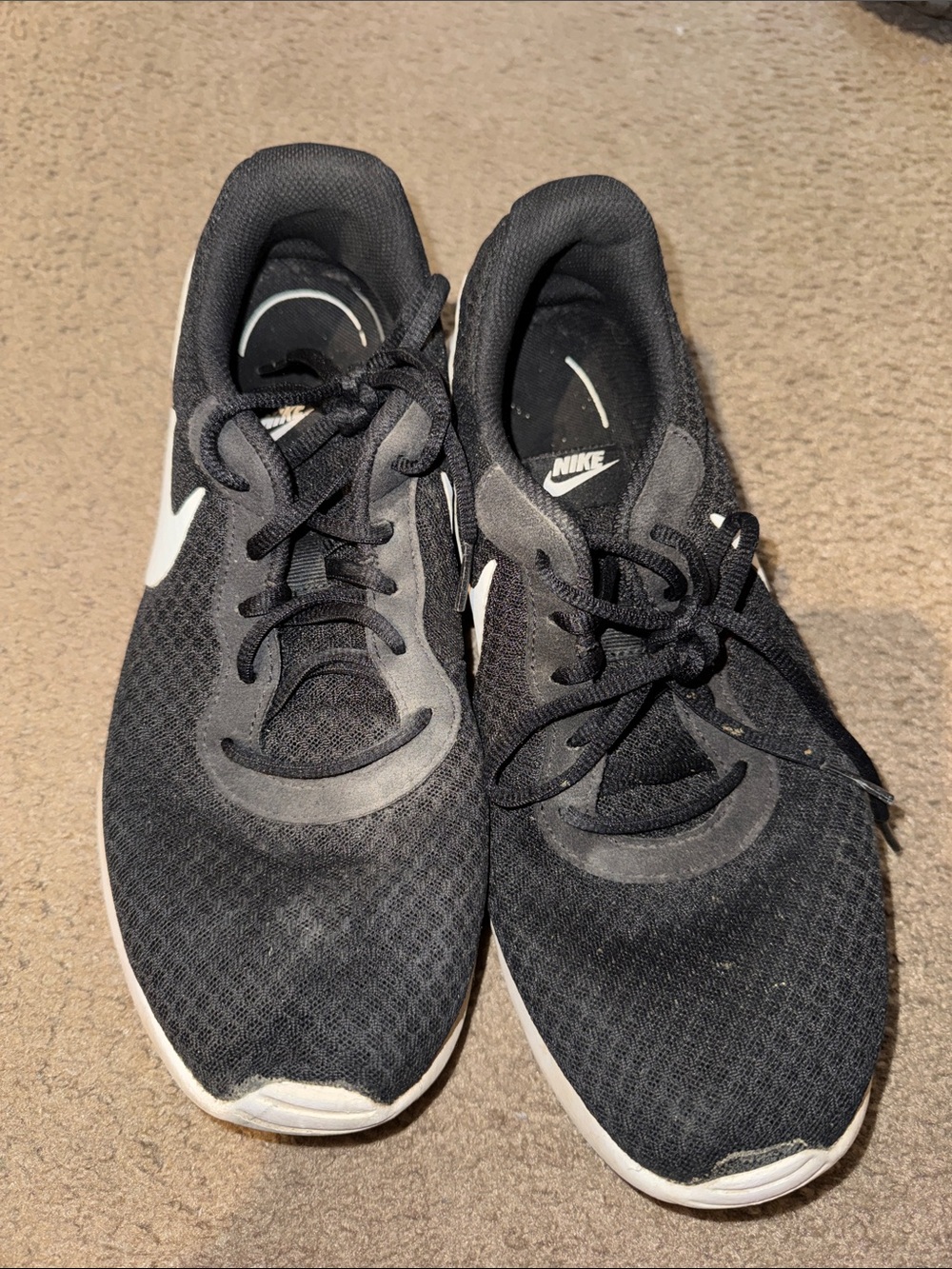 Nike Black & White Mesh Trainers